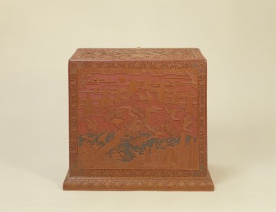 图片[3]-Colored double dragon pattern small box-China Archive